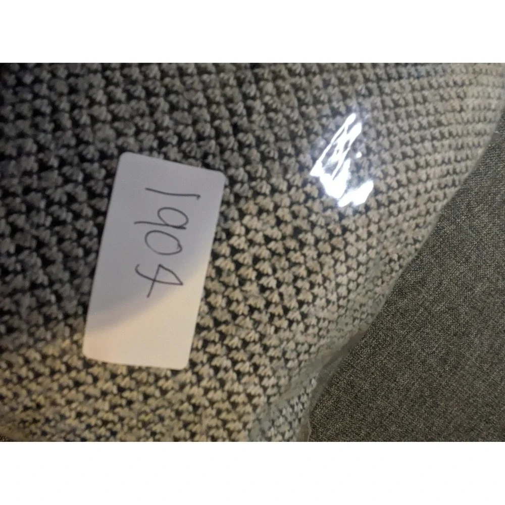 Orvis Sherpa Lined Wool Blend 1/4 Zip‎ Sweater Mens Medium Knit Gray Jacket